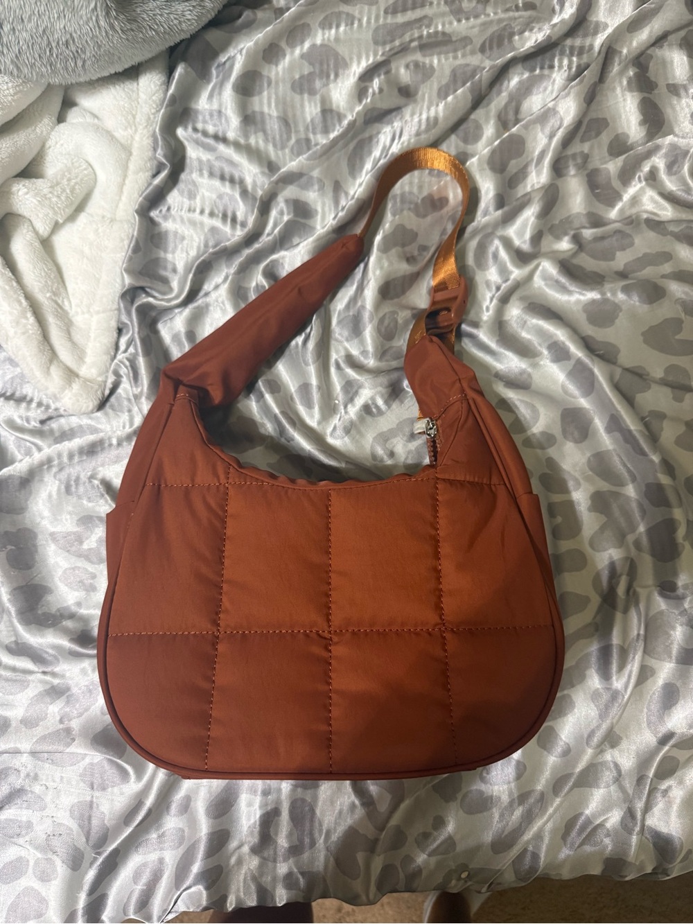 Brown Quilted Shoulder Bag - Stylish Everyday Carry
